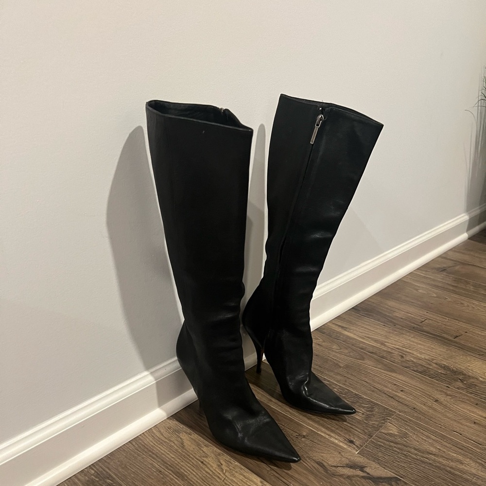 Christian Dior Black Leather Boots